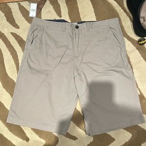 JACHS Mfg Co Men's Flat Front Chino Khaki Pocketed Zip Fly Shorts 1102147